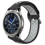 สายรัดนาฬิกาซิลิโคนแบบเจาะรูระบายอากาศ 22mm สำหรับ Samsung Galaxy Watch3 45mm, สำหรับ Samsung Gear S3 Classic, สำหรับ Samsung Gear S3 Frontier