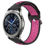 สายรัดนาฬิกาซิลิโคนแบบเจาะรูระบายอากาศ 22mm สำหรับ Samsung Galaxy Watch3 45mm, สำหรับ Samsung Gear S3 Classic, สำหรับ Samsung Gear S3 Frontier