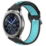 สายรัดนาฬิกาซิลิโคนแบบเจาะรูระบายอากาศ 22mm สำหรับ Samsung Galaxy Watch3 45mm, สำหรับ Samsung Gear S3 Classic, สำหรับ Samsung Gear S3 Frontier