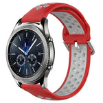สายรัดนาฬิกาซิลิโคนแบบเจาะรูระบายอากาศ 22mm สำหรับ Samsung Galaxy Watch3 45mm, สำหรับ Samsung Gear S3 Classic, สำหรับ Samsung Gear S3 Frontier