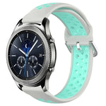 สายรัดนาฬิกาซิลิโคนแบบเจาะรูระบายอากาศ 22mm สำหรับ Samsung Galaxy Watch3 45mm, สำหรับ Samsung Gear S3 Classic, สำหรับ Samsung Gear S3 Frontier
