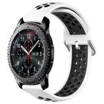 สายรัดนาฬิกาซิลิโคนแบบเจาะรูระบายอากาศ 22mm สำหรับ Samsung Galaxy Watch3 45mm, สำหรับ Samsung Gear S3 Classic, สำหรับ Samsung Gear S3 Frontier