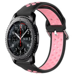 สายรัดนาฬิกาซิลิโคนแบบเจาะรูระบายอากาศ 22mm สำหรับ Samsung Galaxy Watch3 45mm, สำหรับ Samsung Gear S3 Classic, สำหรับ Samsung Gear S3 Frontier