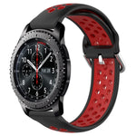 สายรัดนาฬิกาซิลิโคนแบบเจาะรูระบายอากาศ 22mm สำหรับ Samsung Galaxy Watch3 45mm, สำหรับ Samsung Gear S3 Classic, สำหรับ Samsung Gear S3 Frontier