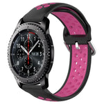 สายรัดนาฬิกาซิลิโคนแบบเจาะรูระบายอากาศ 22mm สำหรับ Samsung Galaxy Watch3 45mm, สำหรับ Samsung Gear S3 Classic, สำหรับ Samsung Gear S3 Frontier