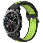 สายรัดนาฬิกาซิลิโคนแบบเจาะรูระบายอากาศ 22mm สำหรับ Samsung Galaxy Watch3 45mm, สำหรับ Samsung Gear S3 Classic, สำหรับ Samsung Gear S3 Frontier