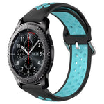 สายรัดนาฬิกาซิลิโคนแบบเจาะรูระบายอากาศ 22mm สำหรับ Samsung Galaxy Watch3 45mm, สำหรับ Samsung Gear S3 Classic, สำหรับ Samsung Gear S3 Frontier