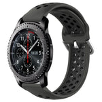 สายรัดนาฬิกาซิลิโคนแบบเจาะรูระบายอากาศ 22mm สำหรับ Samsung Galaxy Watch3 45mm, สำหรับ Samsung Gear S3 Classic, สำหรับ Samsung Gear S3 Frontier