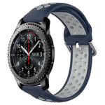 สายรัดนาฬิกาซิลิโคนแบบเจาะรูระบายอากาศ 22mm สำหรับ Samsung Galaxy Watch3 45mm, สำหรับ Samsung Gear S3 Classic, สำหรับ Samsung Gear S3 Frontier