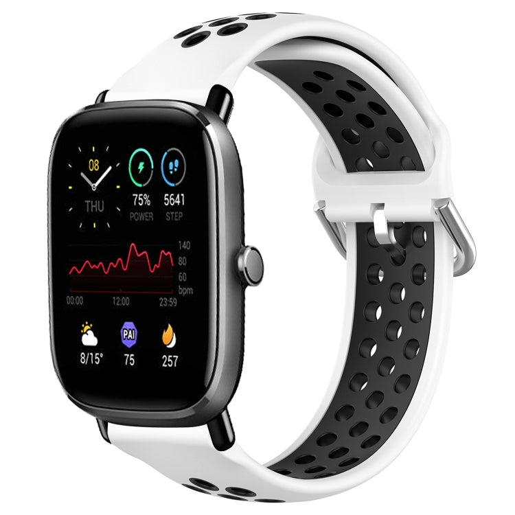 20mm Perforated Breathable Sports Silicone Watch Band, For Amazfit GTS 2 Mini, For Amazfit GTS 2, For Amazfit GTS
