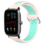 20mm Perforated Breathable Sports Silicone Watch Band, For Amazfit GTS 2 Mini, For Amazfit GTS 2, For Amazfit GTS