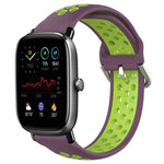 20mm Perforated Breathable Sports Silicone Watch Band, For Amazfit GTS 2 Mini, For Amazfit GTS 2, For Amazfit GTS