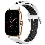 20mm Perforated Breathable Sports Silicone Watch Band, For Amazfit GTS 2 Mini, For Amazfit GTS 2, For Amazfit GTS