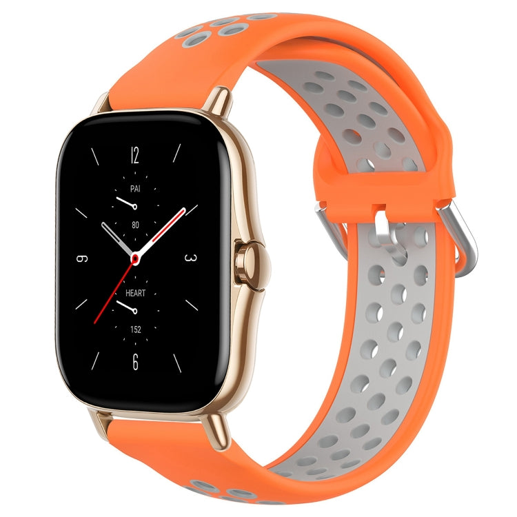 20mm Perforated Breathable Sports Silicone Watch Band, For Amazfit GTS 2 Mini, For Amazfit GTS 2, For Amazfit GTS