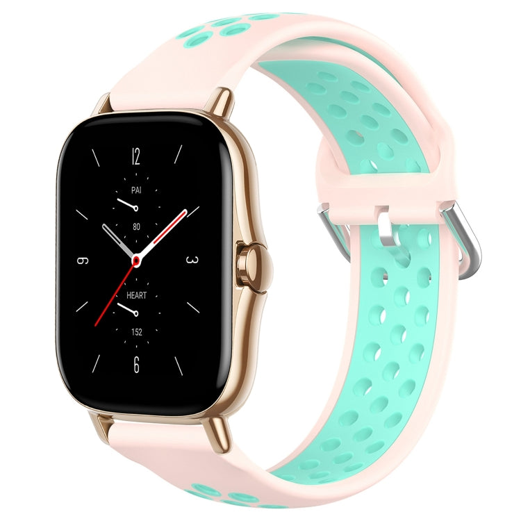 20mm Perforated Breathable Sports Silicone Watch Band, For Amazfit GTS 2 Mini, For Amazfit GTS 2, For Amazfit GTS