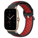 20mm Perforated Breathable Sports Silicone Watch Band, For Amazfit GTS 2 Mini, For Amazfit GTS 2, For Amazfit GTS