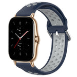 20mm Perforated Breathable Sports Silicone Watch Band, For Amazfit GTS 2 Mini, For Amazfit GTS 2, For Amazfit GTS