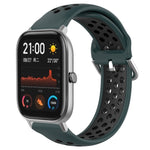 20mm Perforated Breathable Sports Silicone Watch Band, For Amazfit GTS 2 Mini, For Amazfit GTS 2, For Amazfit GTS