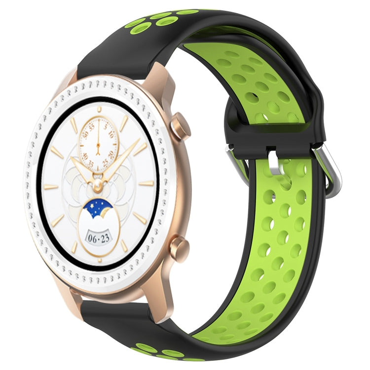 20mm Perforated Breathable Sports Silicone Watch Band, For Amazfit GTR 42MM, For Amazfit Pop Pro, For Amazfit Pop