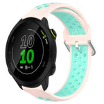 20mm Perforated Breathable Sports Silicone Watch Band, For Garmin Forerunner 158, For Garmin Forerunner 55, For Garmin Venu
