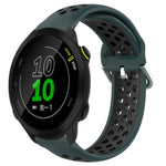 20mm Perforated Breathable Sports Silicone Watch Band, For Garmin Forerunner 158, For Garmin Forerunner 55, For Garmin Venu