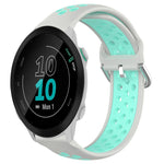 20mm Perforated Breathable Sports Silicone Watch Band, For Garmin Forerunner 158, For Garmin Forerunner 55, For Garmin Venu