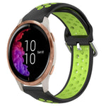 20mm Perforated Breathable Sports Silicone Watch Band, For Garmin Forerunner 158, For Garmin Forerunner 55, For Garmin Venu