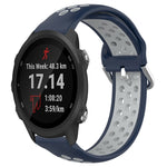 20mm Perforated Breathable Sports Silicone Watch Band, For Garmin Forerunner 245, For Garmin Forerunner 245 Music, For Garmin Forerunner 645