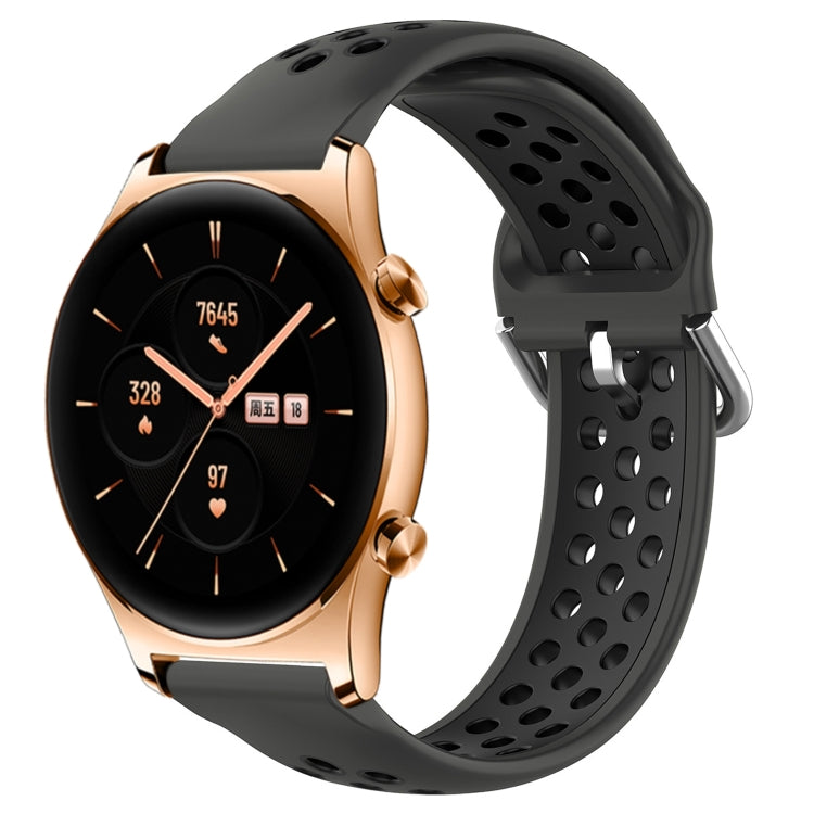 22mm Perforated Breathable Sports Silicone Watch Band, For Huawei Watch 3 Pro, For Huawei GT2 Pro, For Honor Watch GS 3