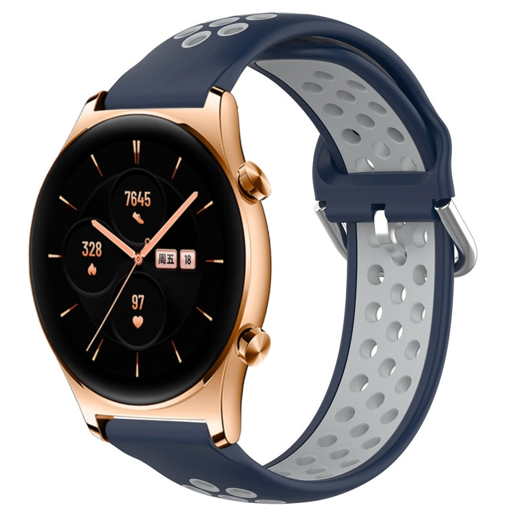 22mm Perforated Breathable Sports Silicone Watch Band, For Huawei Watch 3 Pro, For Huawei GT2 Pro, For Honor Watch GS 3