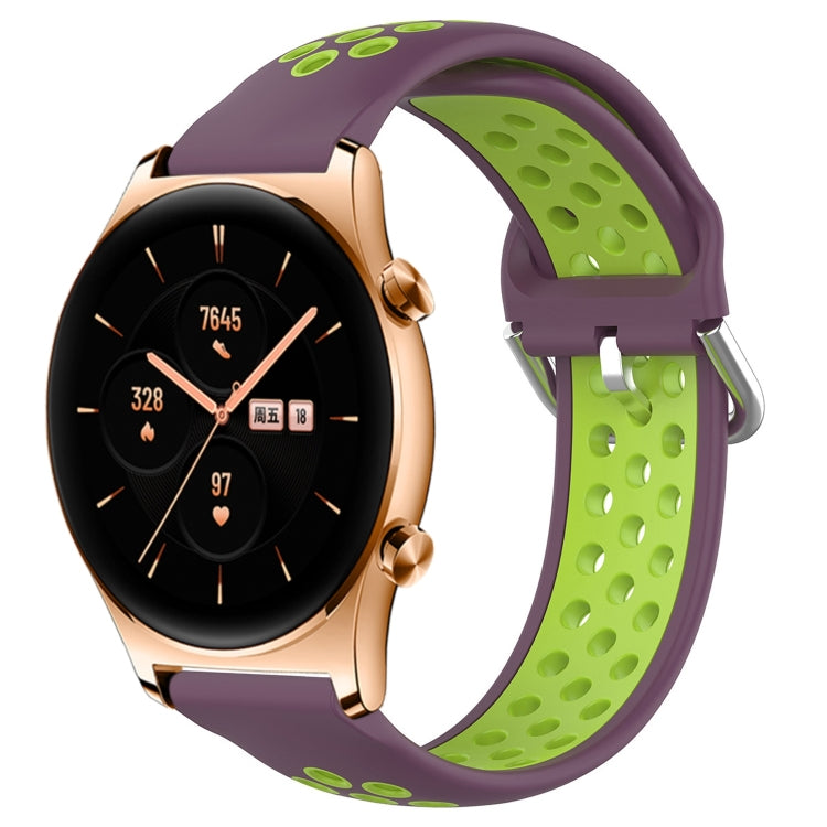 22mm Perforated Breathable Sports Silicone Watch Band, For Huawei Watch 3 Pro, For Huawei GT2 Pro, For Honor Watch GS 3