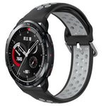 22mm Perforated Breathable Sports Silicone Watch Band, For Honor Watch GS Pro, For Honor Magic Watch 2 46mm, For Honor Watch Dream