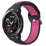 22mm Perforated Breathable Sports Silicone Watch Band, For Honor Watch GS Pro, For Honor Magic Watch 2 46mm, For Honor Watch Dream