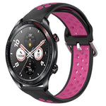 22mm Perforated Breathable Sports Silicone Watch Band, For Honor Watch GS Pro, For Honor Magic Watch 2 46mm, For Honor Watch Dream