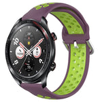 22mm Perforated Breathable Sports Silicone Watch Band, For Honor Watch GS Pro, For Honor Magic Watch 2 46mm, For Honor Watch Dream