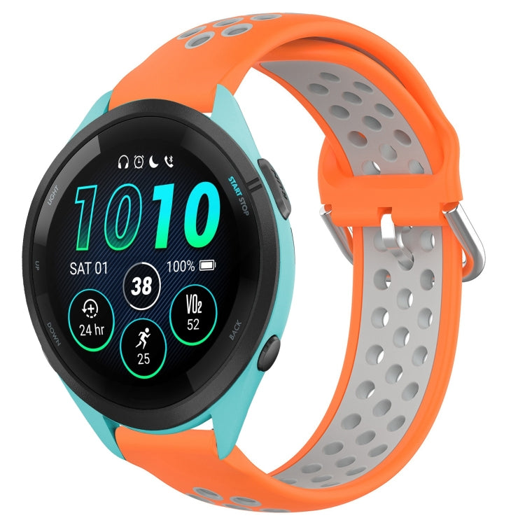 22mm Perforated Breathable Sports Silicone Watch Band, For Garmin Forerunner 265, For Garmin Forerunner 255, For Garmin Forerunner 255 Music