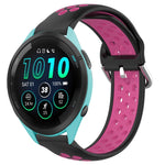 22mm Perforated Breathable Sports Silicone Watch Band, For Garmin Forerunner 265, For Garmin Forerunner 255, For Garmin Forerunner 255 Music