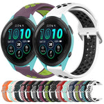 22mm Perforated Breathable Sports Silicone Watch Band, For Garmin Forerunner 265, For Garmin Forerunner 255, For Garmin Forerunner 255 Music