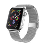 สายรัดนาฬิกาเหล็กถัก Milan แบบหัวเข็มขัดรวม สำหรับ Apple Watch Series 8&7 41 มม., สำหรับ Apple Watch Ultra 49 มม. / Series 8&7 45 มม.