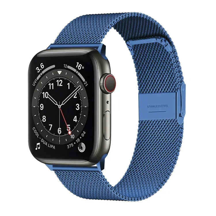 สายรัดนาฬิกาเหล็กถัก Milan แบบหัวเข็มขัดรวม สำหรับ Apple Watch Series 8&7 41 มม., สำหรับ Apple Watch Ultra 49 มม. / Series 8&7 45 มม.