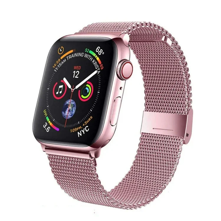 สายรัดนาฬิกาเหล็กถัก Milan แบบหัวเข็มขัดรวม สำหรับ Apple Watch Series 8&7 41 มม., สำหรับ Apple Watch Ultra 49 มม. / Series 8&7 45 มม.