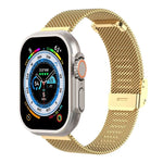 สายรัดนาฬิกาเหล็กถัก Milan แบบหัวเข็มขัดรวม สำหรับ Apple Watch Series 8&7 41 มม., สำหรับ Apple Watch Ultra 49 มม. / Series 8&7 45 มม.