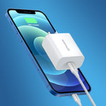 ที่ชาร์จผนังเร็วพอร์ตเดียว NORTHJO NOPD2000 PD 20W USB-C / Type-C พร้อมปลั๊ก US, EU