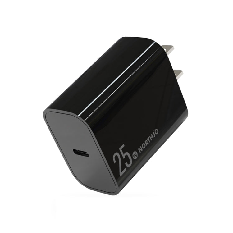 ที่ชาร์จเร็วพอร์ตเดียว NORTHJO NOPD2501 PD 25W USB-C / Type-C พร้อมปลั๊ก US, EU, UK, AU