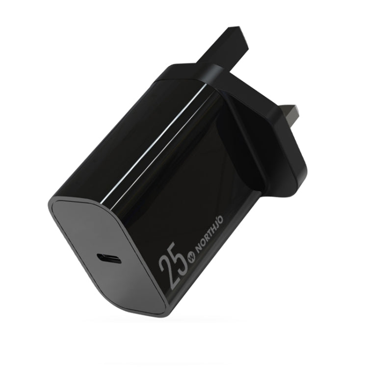 ที่ชาร์จเร็วพอร์ตเดียว NORTHJO NOPD2501 PD 25W USB-C / Type-C พร้อมปลั๊ก US, EU, UK, AU