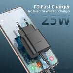ที่ชาร์จ TA800 PD / PPS 25W พอร์ต Type-C สำหรับ Samsung, ปลั๊ก UK, ปลั๊ก UK