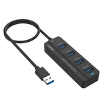 Onten 5305 ฮับ USB3.0 4 พอร์ต 4 ใน 1 สถานีเชื่อมต่อ, 5305