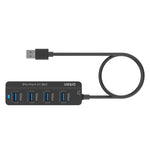Onten 5305 ฮับ USB3.0 4 พอร์ต 4 ใน 1 สถานีเชื่อมต่อ, 5305