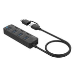 Onten UCA5306 ฮับ USB3.0 + Type-C 7 พอร์ต 7 ใน 2 สถานีเชื่อมต่อ รองรับฟังก์ชัน OTG, UCA5306