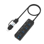 Onten UCA5306 ฮับ USB3.0 + Type-C 7 พอร์ต 7 ใน 2 สถานีเชื่อมต่อ รองรับฟังก์ชัน OTG, UCA5306